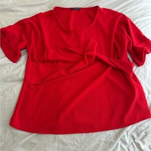 West Kei Vibrant Red Short Sleeve Top